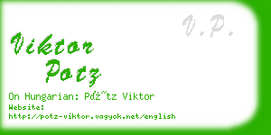 viktor potz business card